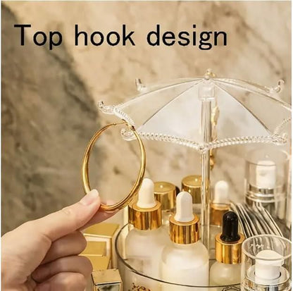 360� Umbrella-Shaped Makeup & Skincare Storage Rack